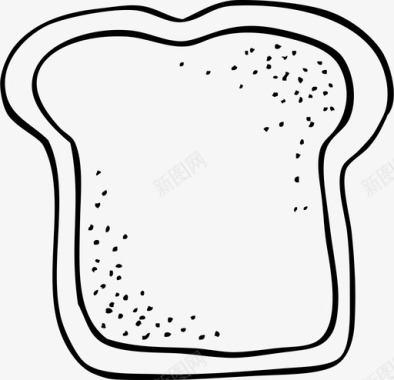 白面包烘焙面粉图标图标