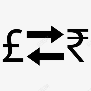 外汇英镑兑卢比货币外汇图标图标