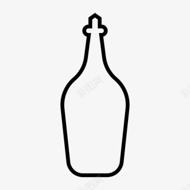 小包装酒瓶瓶子饮料葡萄酒图标图标
