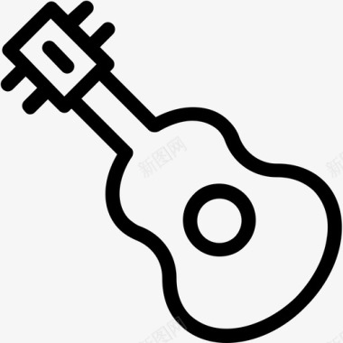 吉他音乐会小提琴图标图标