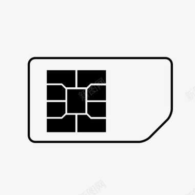 卡通风是卡手机simcard图标图标