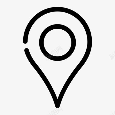 公共环境标识位置地图标记图标