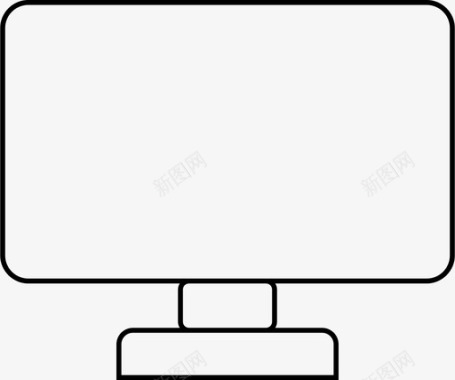 科技显示显示器电脑显示器桌面显示器图标图标