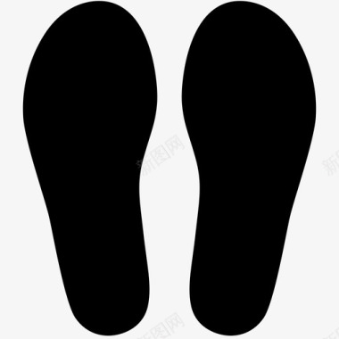 鞋垫脚脚印图标图标