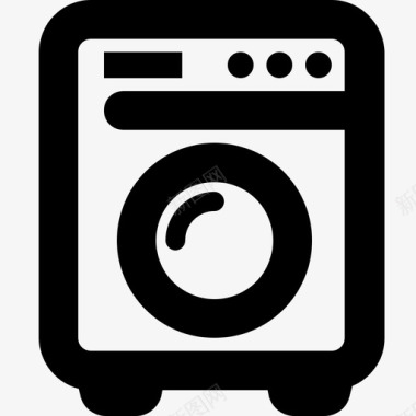 洗衣机洗衣机电器清洁图标图标