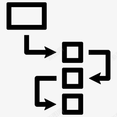 人员结构图表流程图层次结构图标图标
