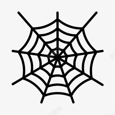 蜘蛛网装饰万圣节图标图标