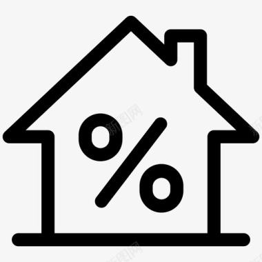 房屋销售百分比房地产行第三卷图标图标