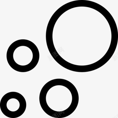 泡泡圆圈清洁图标图标