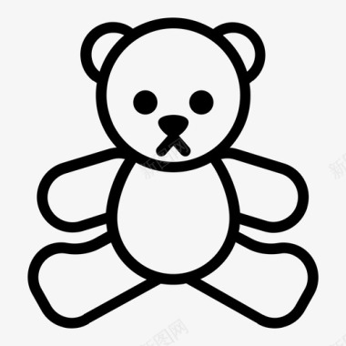 熊可爱孩子图标图标