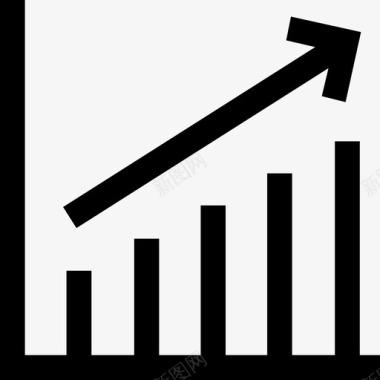 预测未来游戏图表箭头条形图图标图标