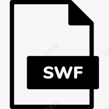 混合swf文件扩展名格式图标图标