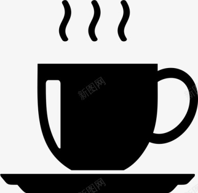 咖啡杯咖啡休息时间茶杯图标图标