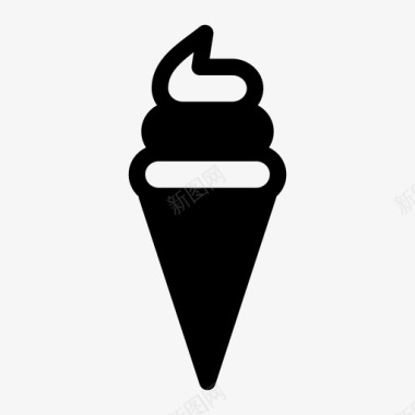 筷子筒冰淇淋筒食物冰淇淋图标图标