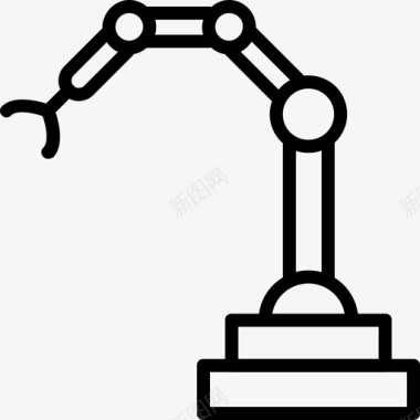 机械制造业机械手臂机器人手臂工业图标图标