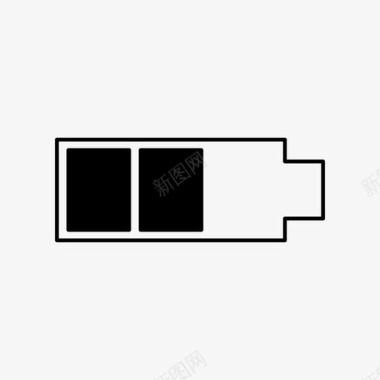 TOP50电池介质50电池电池半满图标图标
