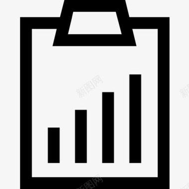 电视台报表图表条形图剪贴板图标图标