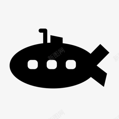 潜艇海洋海洋探索图标图标