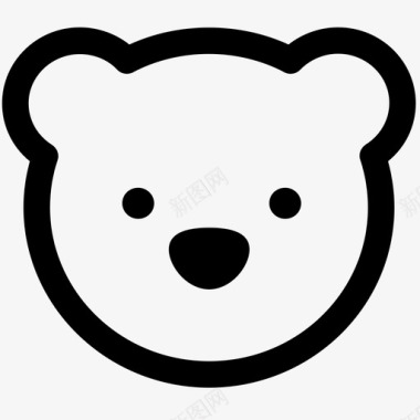 手绘玩具熊熊孩子舒适图标图标