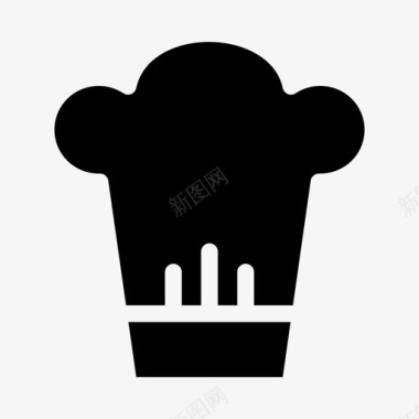 衣服标识符厨师帽子头图标图标