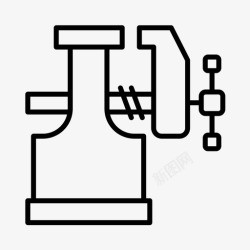 钳工钳工建筑工人五金工具图标高清图片