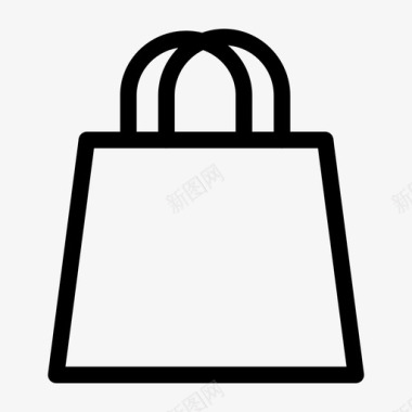 购物袋采购纸图标图标