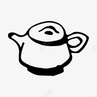 闲聊茶道茶壶输液水壶图标图标