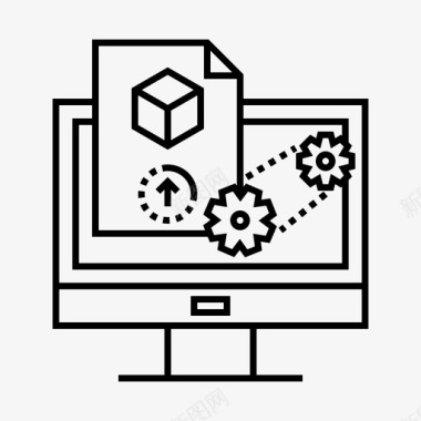 3D效果图处理处理模型在线图标图标