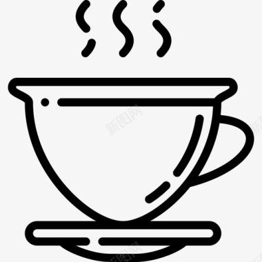 热咖啡杯饮料马克杯图标图标