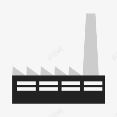 海报工厂素材建筑商业工厂图标图标