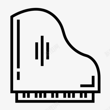 钢琴音乐会钢琴大钢琴图标图标