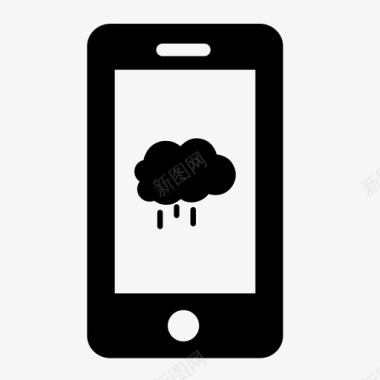 应用程序的智能手机天气应用程序移动移动应用程序图标图标