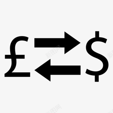 外汇英镑兑美元货币外汇图标图标