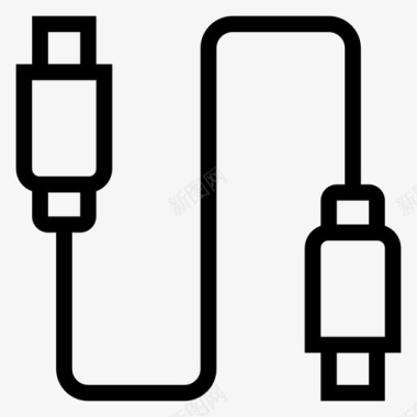 电源线插头usb连接器数据线图标图标