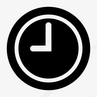时钟模拟时钟时钟面图标图标