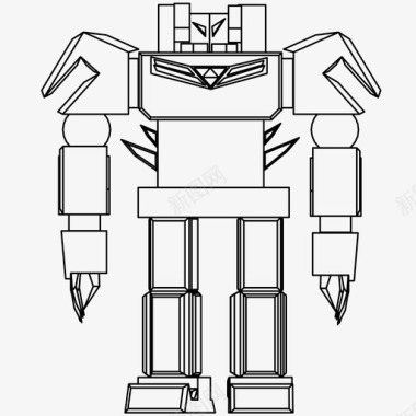 天翼标志机器人机器技术图标图标