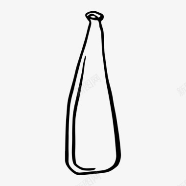 锥形瓶手绘容器手绘图标图标