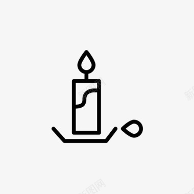 蜡烛降临烛台图标图标