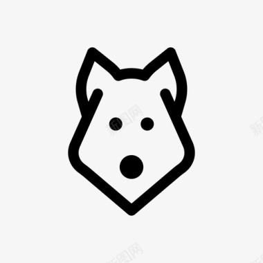 狼狗猎犬图标图标