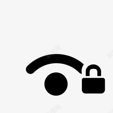 wifi 带锁 1格图标