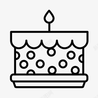 一岁生日宝贝蛋糕图标图标