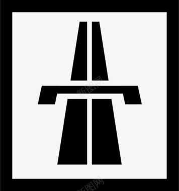 桥梁素材公路桥梁道路图标图标