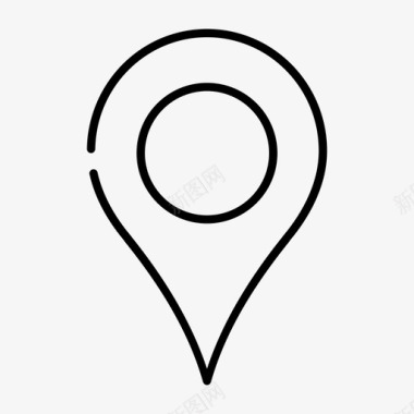 公共环境标识位置地图标记图标