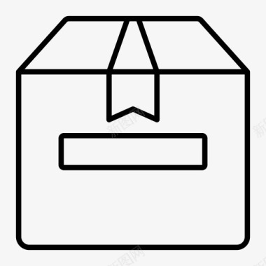 包装盒盒包装图标图标