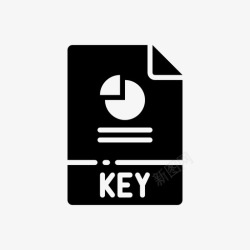 密钥文件格式密钥文档扩展名图标高清图片