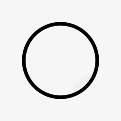 球体轮廓圆轨迹完美圆图标高清图片