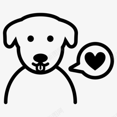 狗狗写真快乐的狗狗的行为狗的爱图标图标
