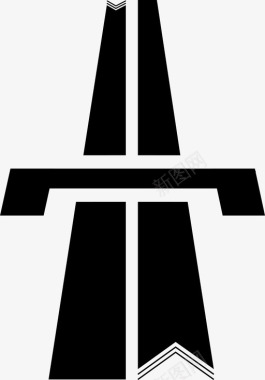 乐符桥梁公路桥梁道路图标图标