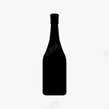庆典起泡酒酒瓶庆典图标图标