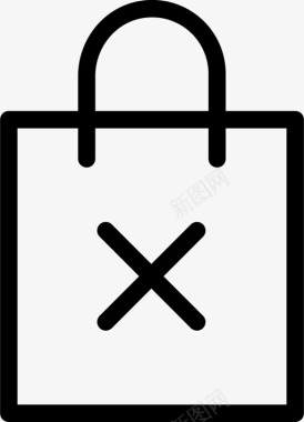 袋子删除购物袋手提包图标图标